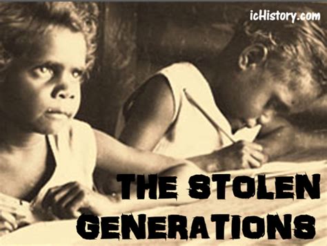 Slavery can tell us a lot about gender roles in society. . 10 facts about the stolen generation